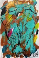 Elephant In The Room Series - Elephant 10 - Acrylic